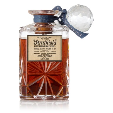 View full screen - View 1 of Lot 6133. Strathisla Gordon & Macphail Crystal Decanter 40.0 abv 1937 (1 BT75).
