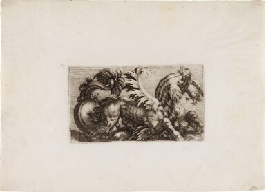 View full screen - View 1 of Lot 16. A Chimera Devouring a Bird.