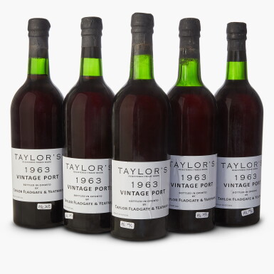 View full screen - View 1 of Lot 601. Taylor Vintage Port 1963 (6 BT).