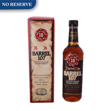View full screen - View 1 of Lot 108. Ancient Age Barrel 10 Year Old 107 proof NV (1 BT75).