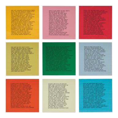 View full screen - View 1 of Lot 460. JENNY HOLZER | INFLAMMATORY ESSAYS.