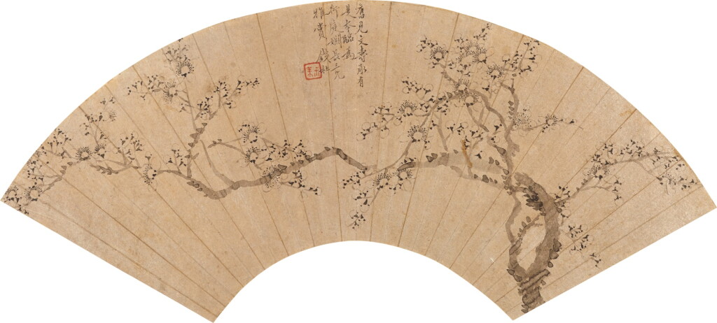 View full screen - View 1 of Lot 5052. 錢杜 臨文壽承梅花|Qian Du, Plum Blossom after Wen Peng.