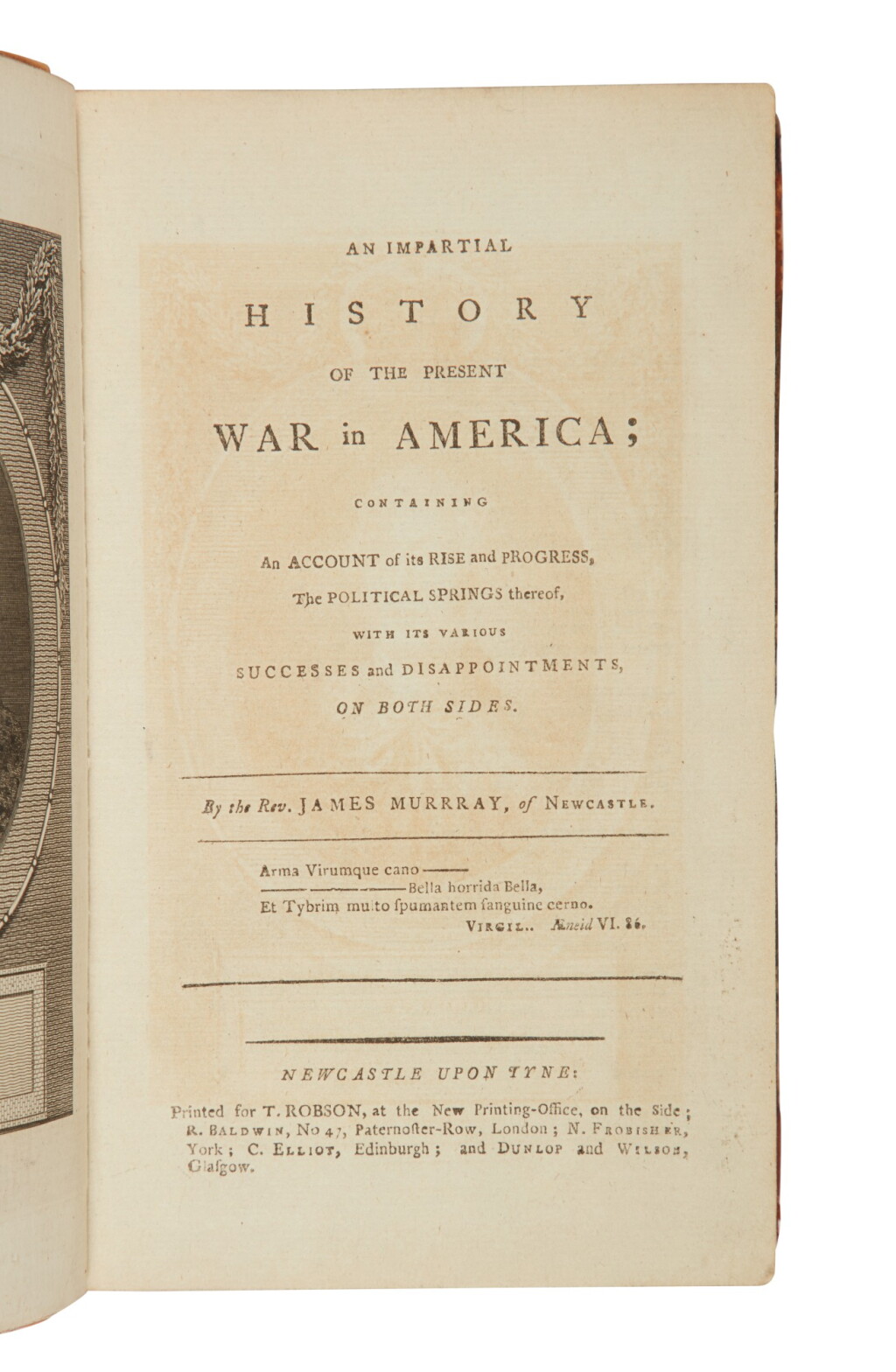 View full screen - View 1 of Lot 154. Murray, James | A not-so-impartial history of the American Revolution.