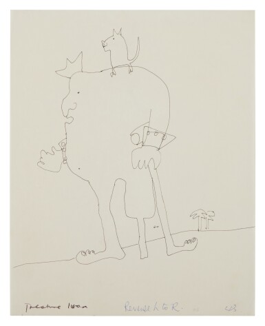 View full screen - View 1 of Lot 13. John Lennon | Original "Treasure Ivan" drawing.