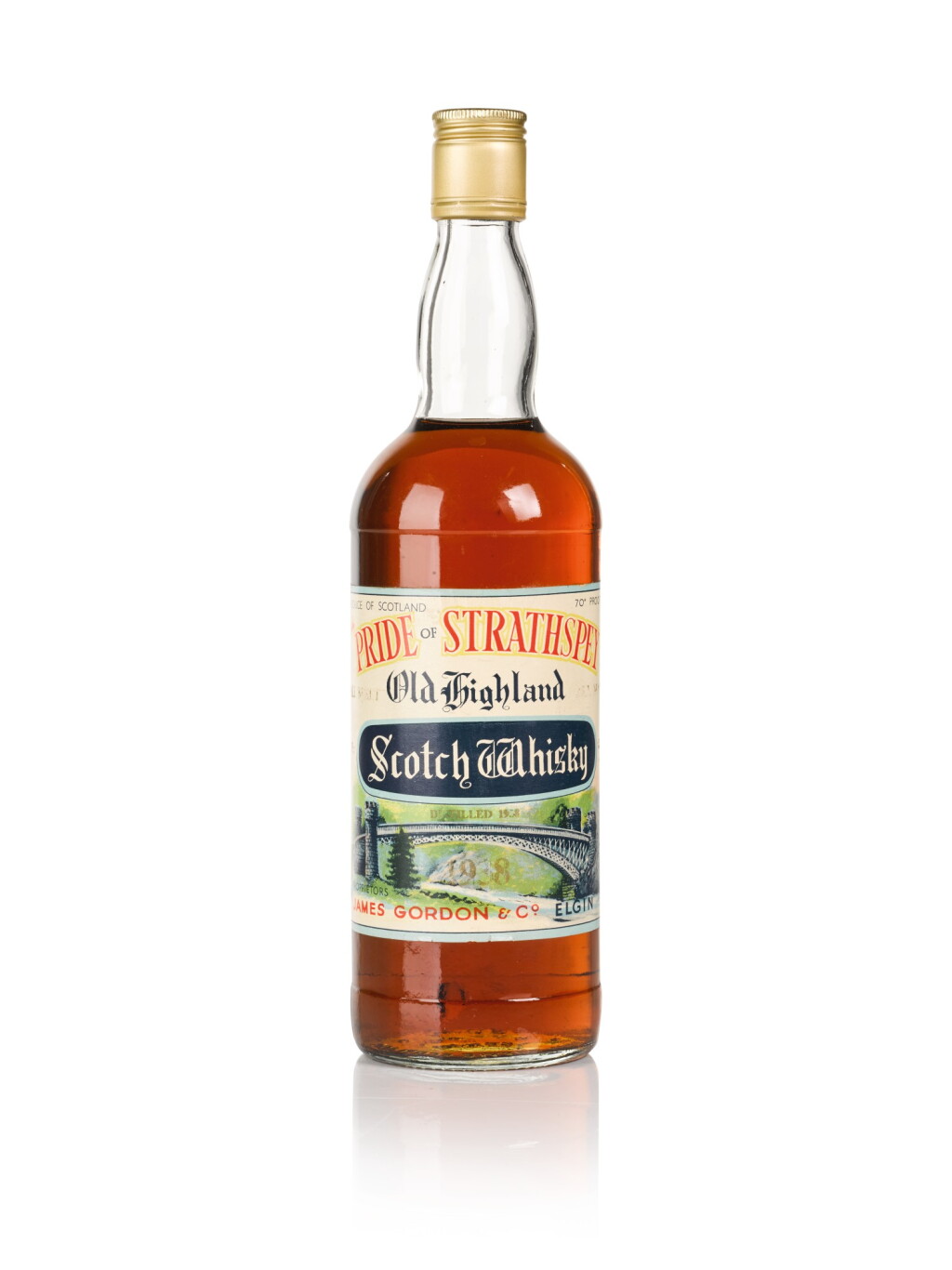 View full screen - View 1 of Lot 176. Pride Of Strathspey Gordon & MacPhail 40.0 abv 1938 .