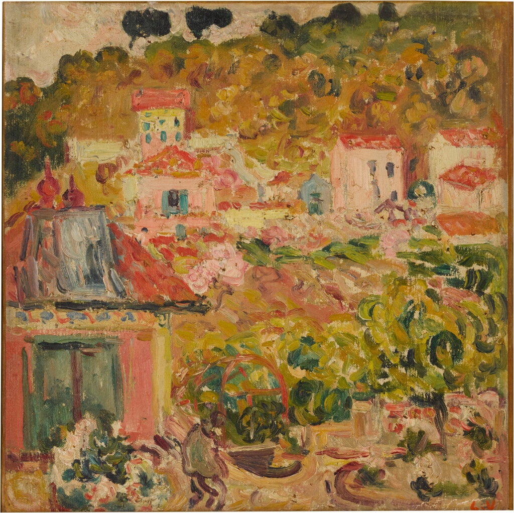 View full screen - View 1 of Lot 19. Village aux maisons roses.