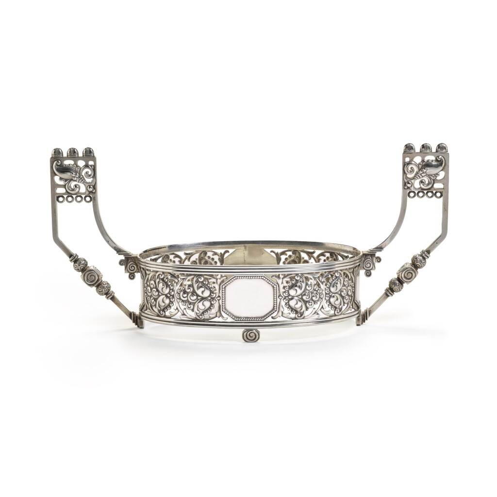 View full screen - View 1 of Lot 168. A Fabergé silver centrepiece mount, Moscow, 1908-1917.