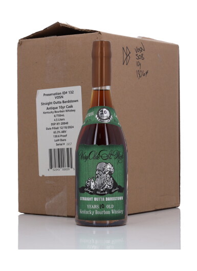 View full screen - View 1 of Lot 487. Very Olde St. Nick Straight Out Of Bardstown 10 Year Old 130.6 Proof NV (6 Bottles 75cl).