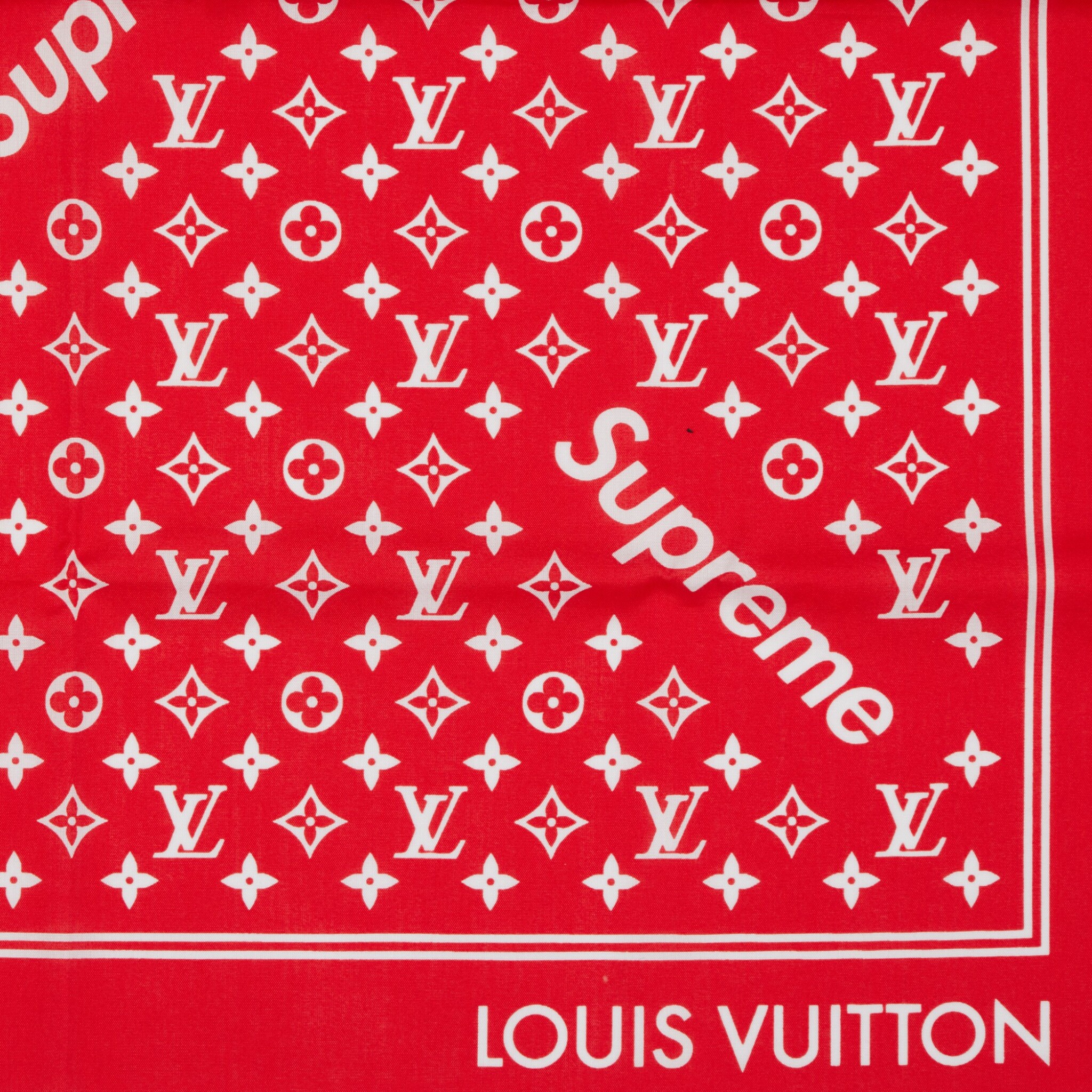 red lv bandana wallpaper