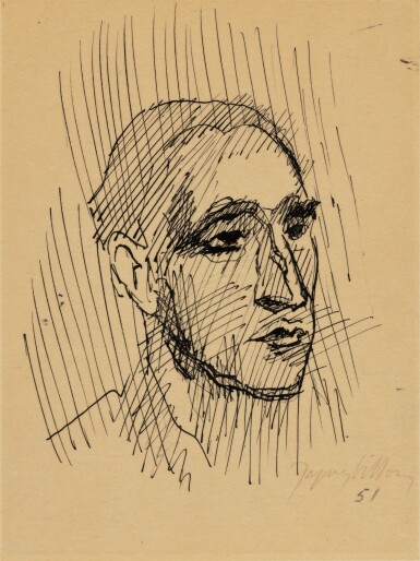 View full screen - View 1 of Lot 282. Pour un portrait de Marcel Duchamp.