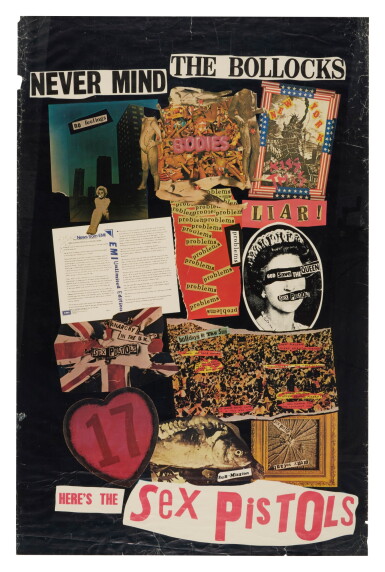 View full screen - View 1 of Lot 100. Sex Pistols | Never Mind The Bollocks, promotional poster, November 1977.