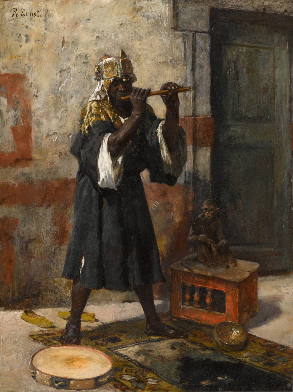 View full screen - View 1 of Lot 43. The Flute Player.