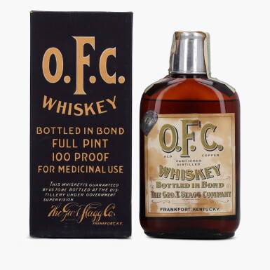 View full screen - View 1 of Lot 2485. O.F.C. Bottled In Bond 100 Proof 1917 (1 Bottle Pint).