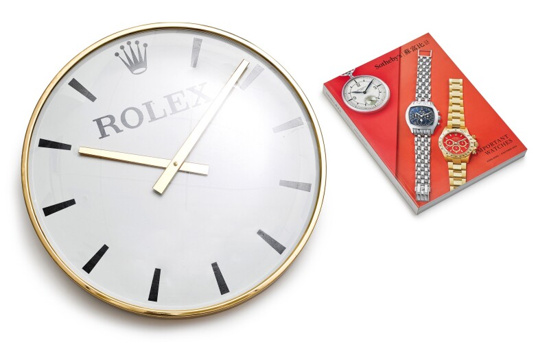 Rolex Dealer Clocks Genuine Rolex Grandfather Clock ROLEX A GILT