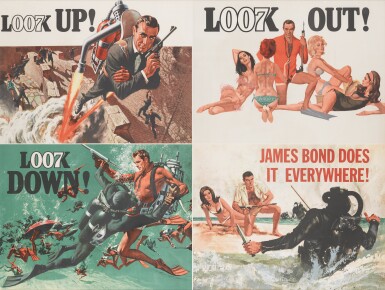 View full screen - View 1 of Lot 77. Thunderball (1965), advance poster, British.