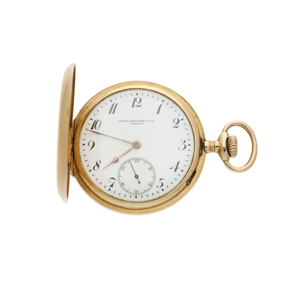 View full screen - View 1 of Lot 175. A pink gold hunting cased watch, Circa 1890.