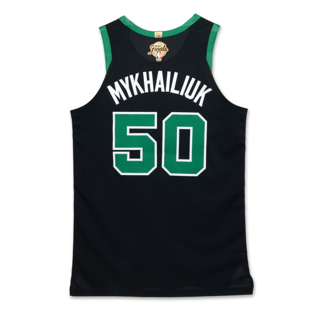 View full screen - View 1 of Lot 23. Svi Mykhailiuk Boston Celtics 2024 NBA Finals Game Worn Statement Edition Jersey | Game 2 .