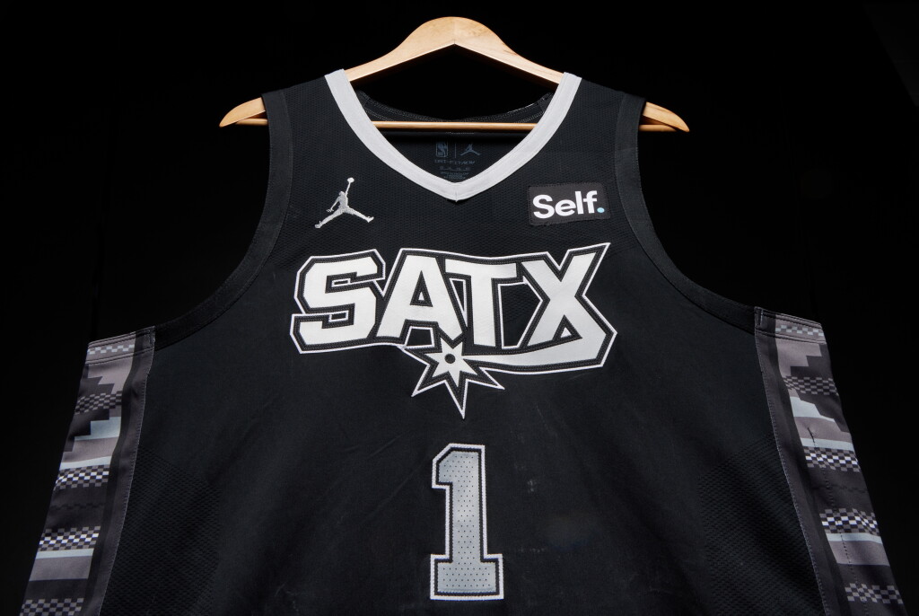 View full screen - View 1 of Lot 37. Victor Wembanyama San Antonio Spurs 2023-2024 Game Worn Statement Edition Jersey .