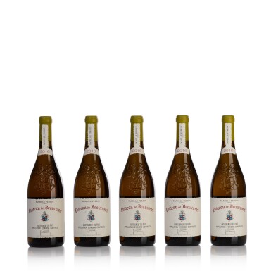 View full screen - View 1 of Lot 280. Château de Beaucastel Blanc 2016 Perrin (5 BT).