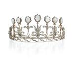 Opal and diamond tiara, circa 1900