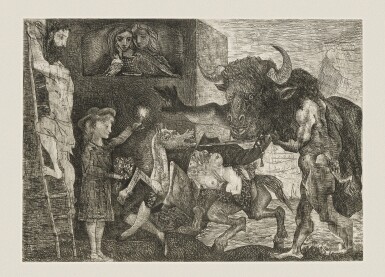 View full screen - View 1 of Lot 33. PABLO PICASSO | LA MINOTAUROMACHIE (BLOCH 288; BAER 573).