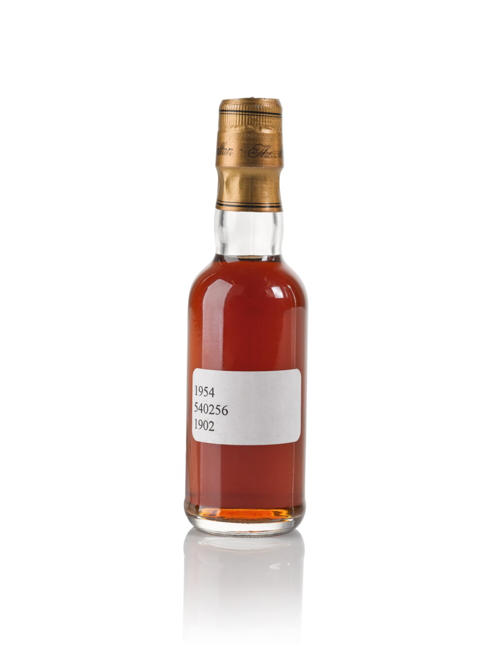 View full screen - View 1 of Lot 32. The Macallan Fine & Rare 47 Year Old Trade Sample 50.2 abv 1954 .