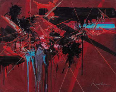View full screen - View 1 of Lot 208. Georges Mathieu 喬治・馬修 | Le rien premier 混沌之初.