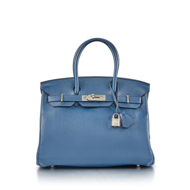 View full screen - View 1 of Lot 8379. Bleu de Prusse Clemence Birkin 30 Palladium Hardware, 2010 .