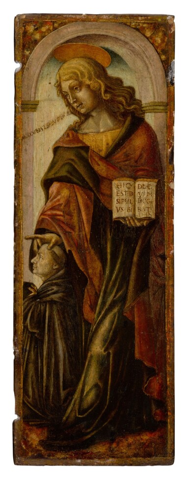 View full screen - View 1 of Lot 306. Saint John the Evangelist and a priest.