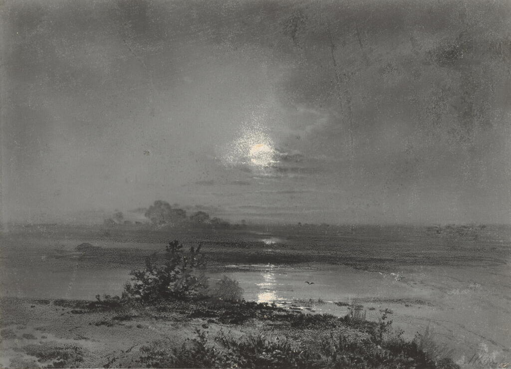 View full screen - View 1 of Lot 19. Moonlit Landscape.
