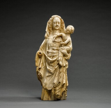 View full screen - View 1 of Lot 14. French, second half 14th century | Virgin and Child.
