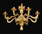 A GILT-BRONZE CHANDELIER, PART RÉGENCE, REASSEMBLED AND COMPLETED IN THE FIRST HALF OF THE 19TH CENTURY, AFTER A DRAWING BY DANIEL MAROT | LUSTRE EN BRONZE DORÉ EN PARTIE D’ÉPOQUE RÉGENCE, REMONTÉ ET COMPLÉTÉ DANS LA PREMIÈRE MOITIÉ DU XIXE SIÈCLE, D’APRÈS UN DESSIN DE DANIEL MAROT