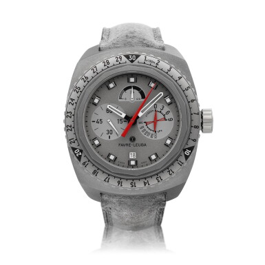 Voir en plein écran - Voir 1 du lot 8194. Raider Bivouac 9000, Reference 00.10105.06.45.45 | A titanium wristwatch with altitudes display, power reserve indication and date, Circa 2020 | Raider Bivouac 9000 型號00.10105.06.45.45 | 鈦金屬腕錶,備高度、動力儲備及日期顯示,約2020年製.