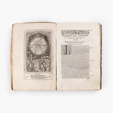 View full screen - View 1 of Lot 20. Protomathésis. Paris, 1530-1532. In-folio. Vélin de l'époque. L’un des plus beaux livres scientifiques du XVIe siècle..