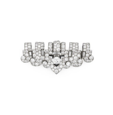 View full screen - View 1 of Lot 26. CARTIER | CLIP DIAMANTS | DIAMOND CLIP.