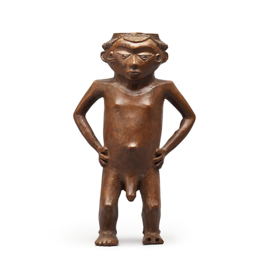 View full screen - View 1 of Lot 182. Democratic Republic of Congo, Pende or Wongo Peoples, late 19th century | Anthropomorphic Cup .