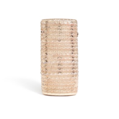 View full screen - View 1 of Lot 63. An articulated gold 'fish scale' case, possibly Scandinavian, early 19th century.