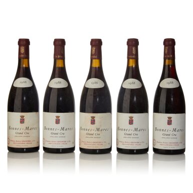 View full screen - View 1 of Lot 212. Bonnes Mares 1988 Domaine Robert Groffier Pere & Fils (11 BT).