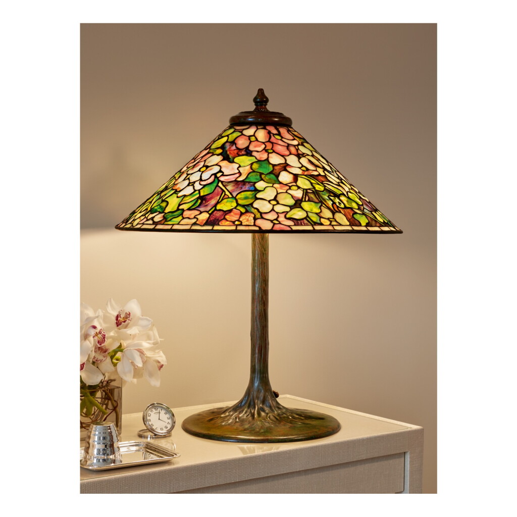 View full screen - View 1 of Lot 82. "Dogwood" Table Lamp.