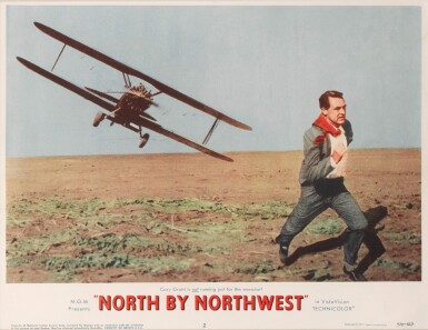 View full screen - View 1 of Lot 103. North by Northwest (1959), lobby card number 2, US.