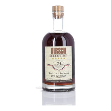 View full screen - View 1 of Lot 282. Hirsch Selection Rye 25 Year Old 92 Proof NV (1 BT 75cl).