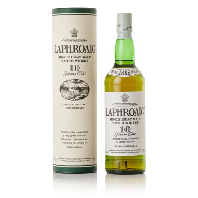 View full screen - View 1 of Lot 9523. Laphroaig 10 Year Old 40.0 abv NV (1 BT70).