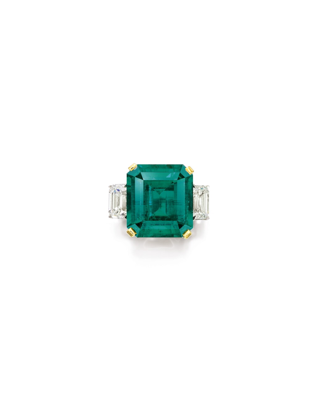 View full screen - View 1 of Lot 1670. Emerald and Diamond Ring | 13.52克拉 天然「哥倫比亞」祖母綠 配 鑽石 戒指.