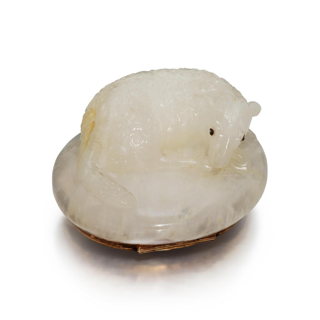 View full screen - View 1 of Lot 263. A Gold-Mounted Hardstone Snuff Box, German, Circa 1760.