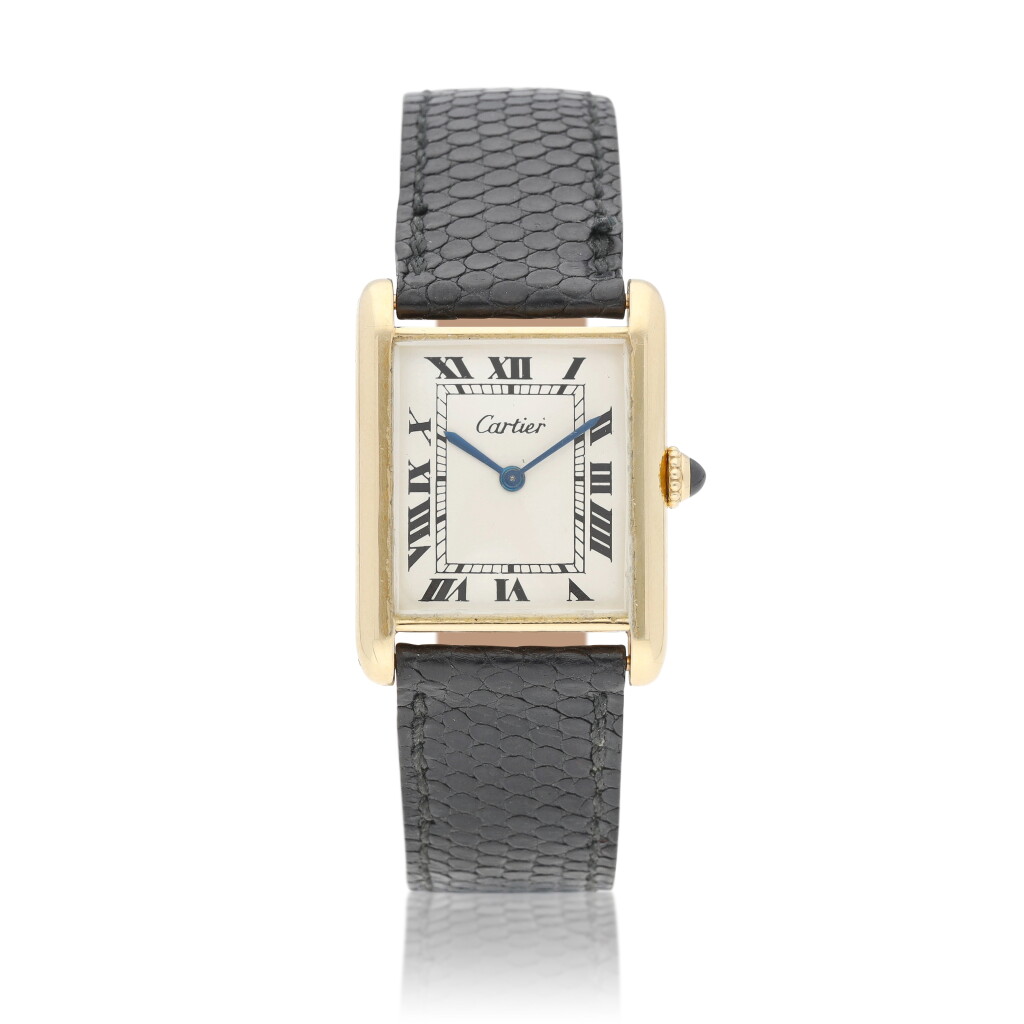 View full screen - View 1 of Lot 559. Tank Louis Cartier Yellow gold wristwatch Circa 1945.