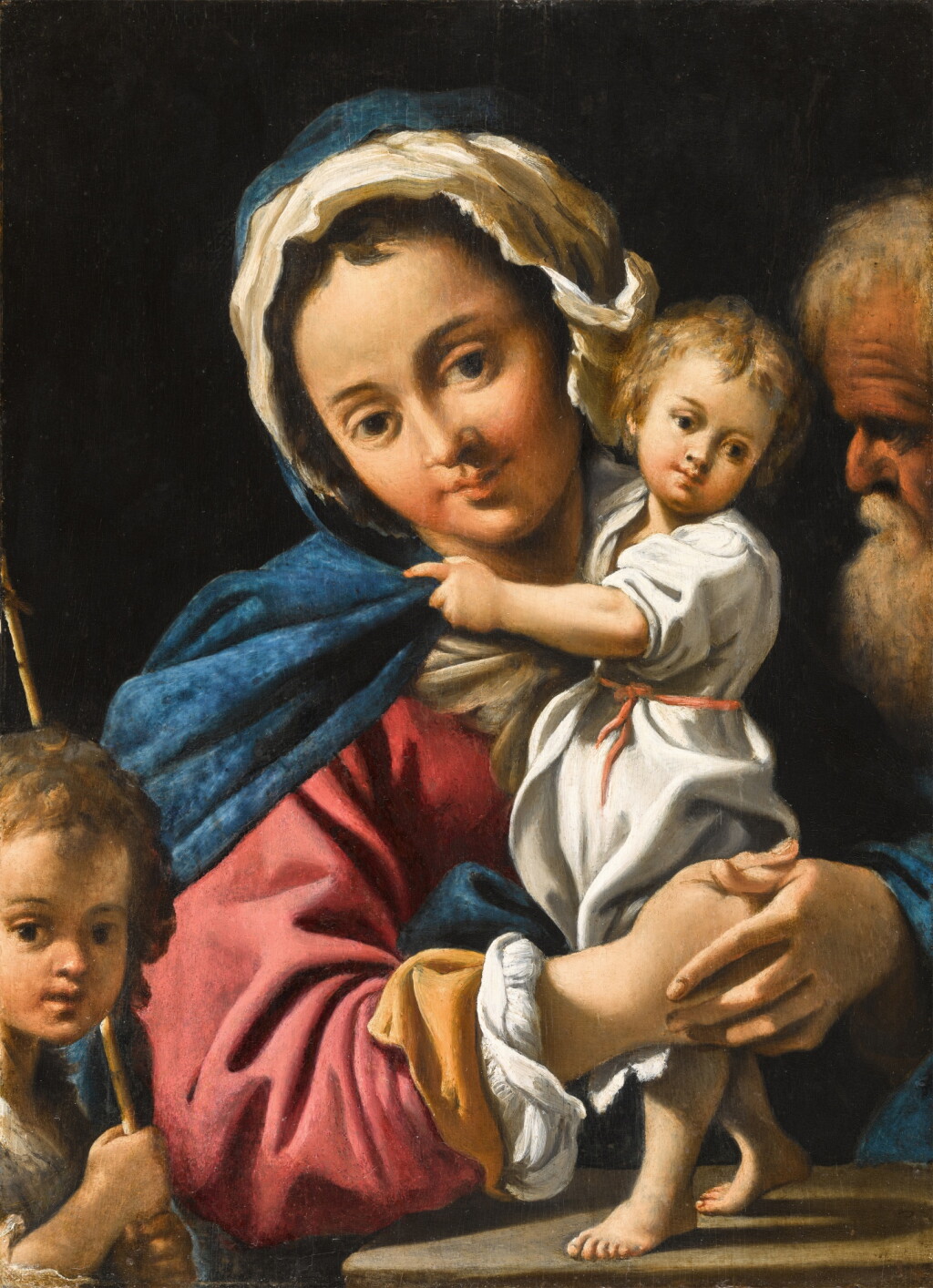 View full screen - View 1 of Lot 8. The Holy Family with the infant Saint John the Baptist.