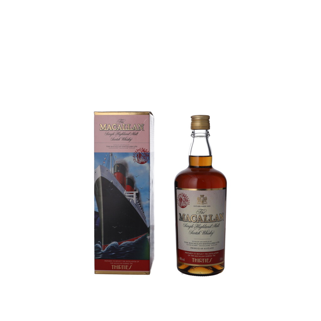 View full screen - View 1 of Lot 56. The Macallan Travel Decades Series "Thirties" 40.0 abv NV (1 BT50).