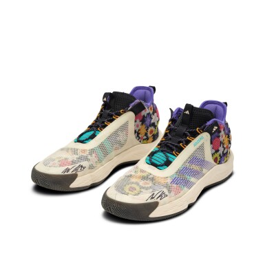View full screen - View 1 of Lot 88. Walker Kessler Utah Jazz 2024-2025 Game Worn and Signed Sneakers | To The Max Foundation.
