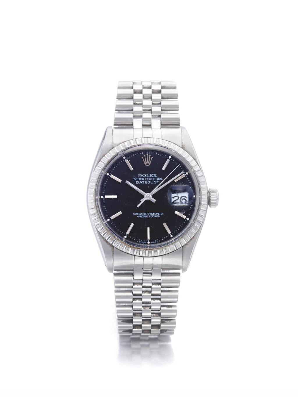 View full screen - View 1 of Lot 66. ROLEX | REF 1603 DATEJUST, A STAINLESS STEEL AUTOMATIC CENTER SECONDS WRISTWATCH WITH DATE AND BRACELET CIRCA 1975.