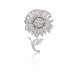 Diamond brooch